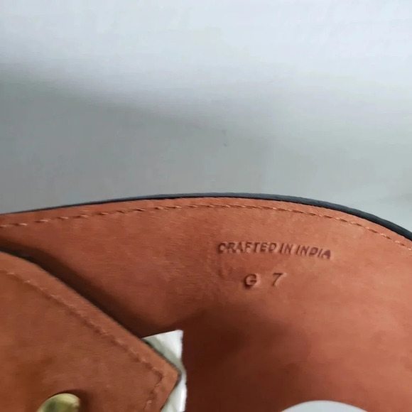 Cole Haan Womans Black Leather Wide Dual Buckle Belt,Size L. - Picture 5 of 6